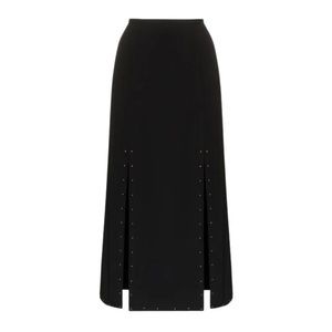 See by Chloe Double slit studded maxi skirt
